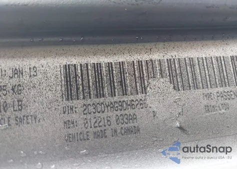 2013 Dodge Challenger Sxt из США, поврежденный, VIN 2C3CDYAG9DH626017